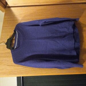 Womens Unbranded sweater purple long sleeve 100% Cashmere 23 long 20 armpit/armp